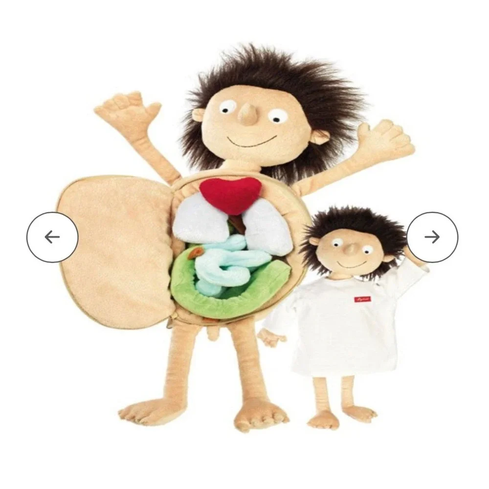 Sigikid-Erwin Plush The Little Patient Doll -Anatomy Education (NWT)